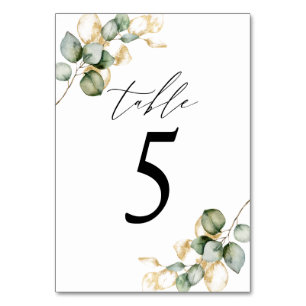 Tarjeta De Mesa Tabla de vegetación número 5