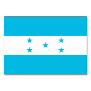 Tarjeta De Mesa Tabla patriótica con bandera de Honduras