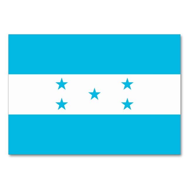 Tarjeta De Mesa Tabla patriótica con bandera de Honduras (Reverso)