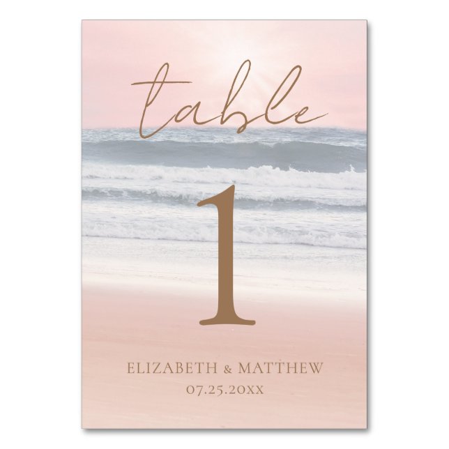 Tarjeta De Mesa Table Card (Anverso)