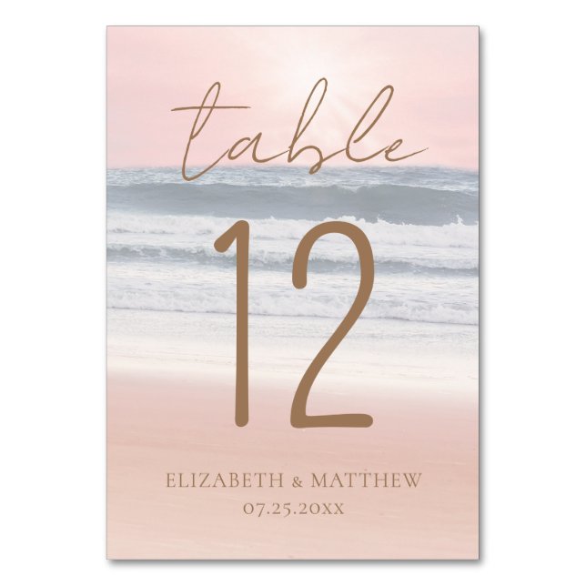 Tarjeta De Mesa Table Card (Anverso)