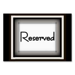 Tarjeta De Mesa Tabulador horizontal de 3,5" x 5", "Reservado" bás