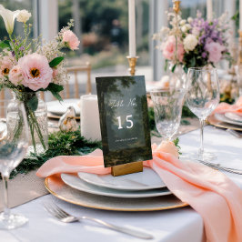 Tarjeta De Mesa Tapestry Blue Toile Vintage Woodland Table Number