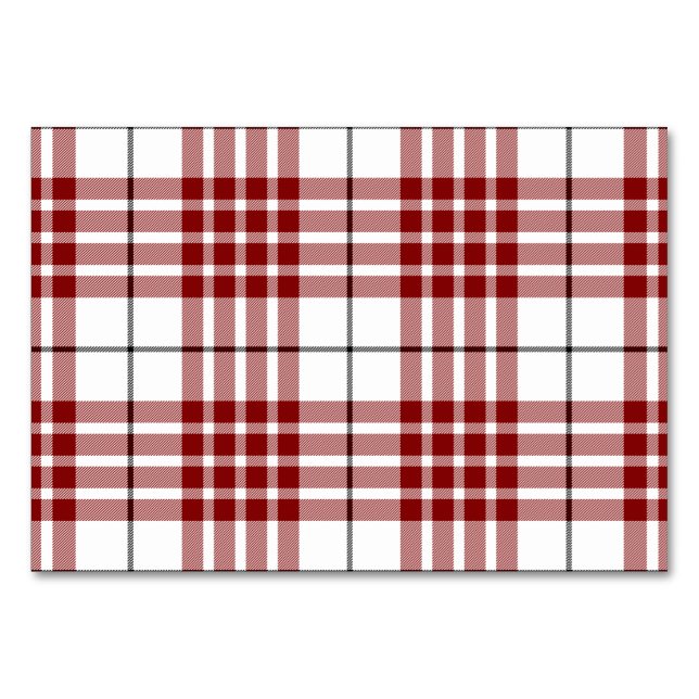 Tarjeta De Mesa Tartán de Buchanan (Anverso)