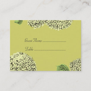 Tarjeta De Mesa Taupe Hydrangea Place Cards