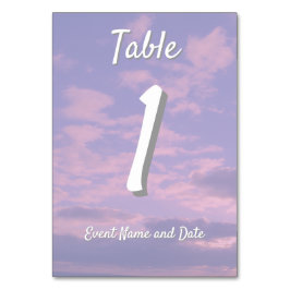 Tarjeta De Mesa Tema de Dream Clouds Lover