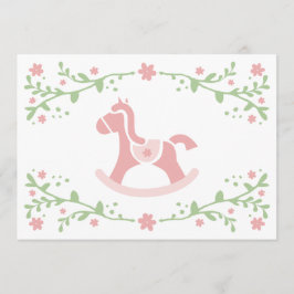Tarjeta de mesa temática de Baby Shower / caballo