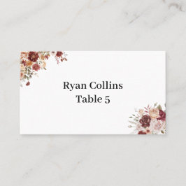 Tarjeta De Mesa Terra Cotta Green Place Cards