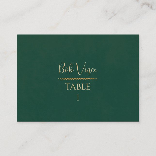 Tarjeta De Mesa Terracota & Gold Boda romántico Warm Boho Luxe (Anverso)