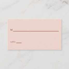 Tarjeta De Mesa Terracotta Bohemia Boda Tradicional Moderno