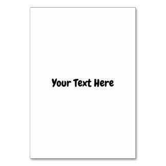 Tarjeta De Mesa Texto personalizado