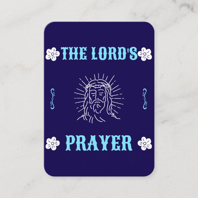 Tarjeta De Mesa The Lord’s Prayer – Traditional Prayer Card (Anverso)