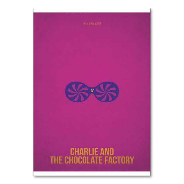 Tarjeta De Mesa The sweet chocolate factory_ (Anverso)