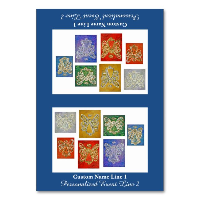 Tarjeta De Mesa Tienda de mesa de Personalizado de ángel Inspirado (Anverso)