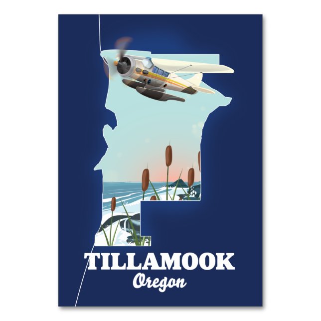 Tarjeta De Mesa Tillamook Oregon (Anverso)