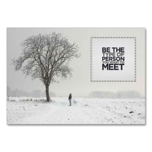 Tarjeta De Mesa Tipo de persona (Anverso)