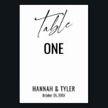 Tarjeta De Mesa Tipografía contemporánea simple y elegante<br><div class="desc">Negrita, sencilla, contemporánea, elegante. Este diseño complementa una creciente colección de piezas únicas que son atractivas y distintivas. Utilice los campos de plantilla para cambiar los detalles del titular del lugar y hacer que el diseño sea el suyo. En esta colección hay disponibles otros colores y estilos. También puede cambiar...</div>