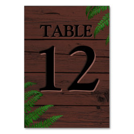 Tarjeta De Mesa Tipografía de Boho Brown Wood Greeneration