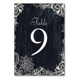 Tarjeta De Mesa Tipografía de época tipografía rústica boda pizarr