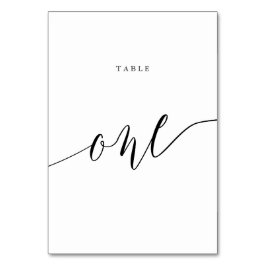 Tarjeta De Mesa Tipografía de guión elegante 1