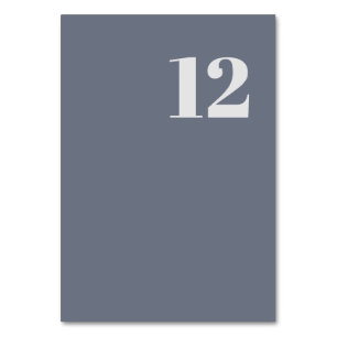 Tarjeta De Mesa Tipografía mínima moderna de lavabo azul gris clar