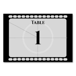 Tarjeta De Mesa Tira de película