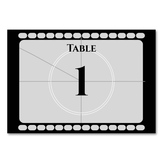 Tarjeta De Mesa Tira de película (Anverso)