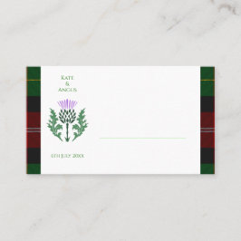 Tarjeta De Mesa Tíster tradicional escocés y escocés