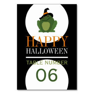 Tarjeta De Mesa Toad de bruja suave, Halloween