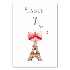 Tarjeta De Mesa Torre Eiffel