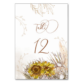 Tarjeta De Mesa Toscana Tracería de textura otoñal