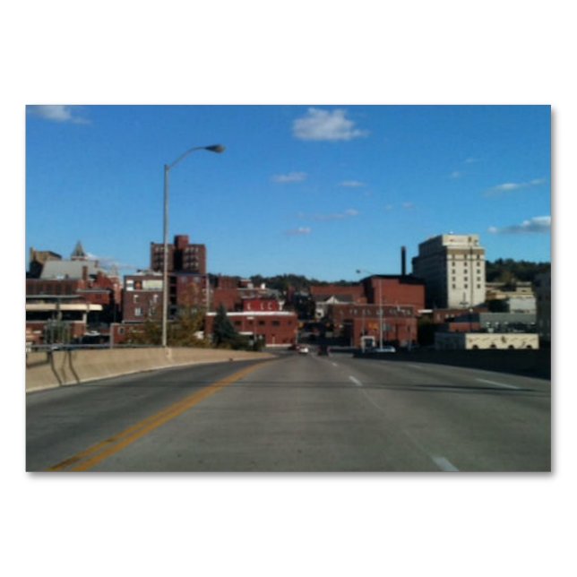 Tarjeta De Mesa Town Morgantown Reading Flashcards for Adults (Anverso)