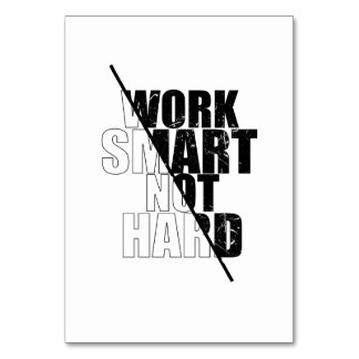 Tarjeta De Mesa trabajo inteligente no duro