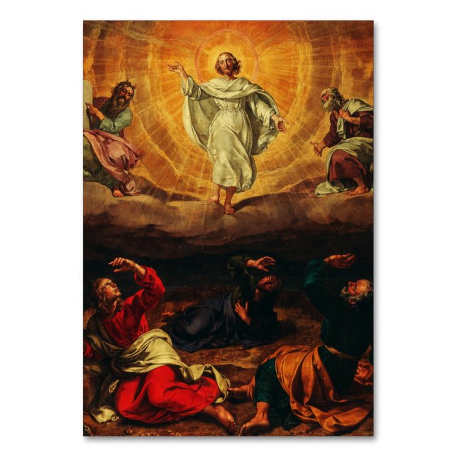 Tarjeta De Mesa Transfiguración de Jesucristo (Anverso)