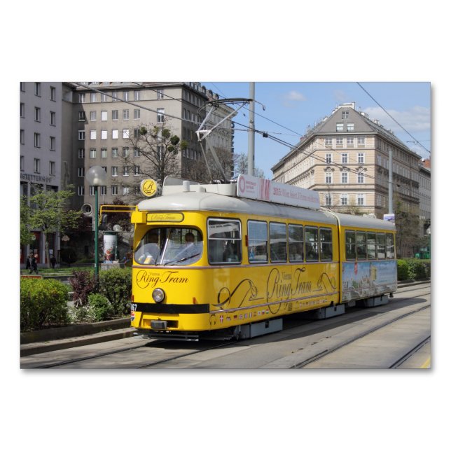 Tarjeta De Mesa Tranvía de Viena (Anverso)