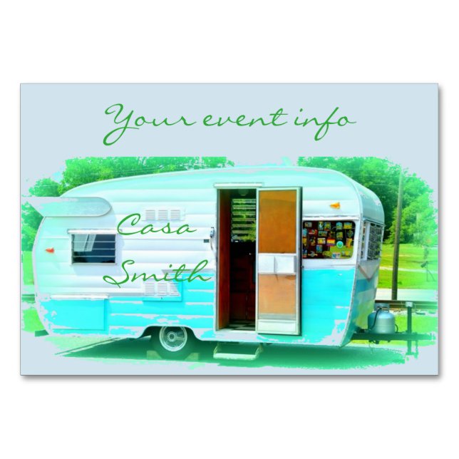 Tarjeta De Mesa Trasera de viajes clásicos Thunder_Cove (Anverso)