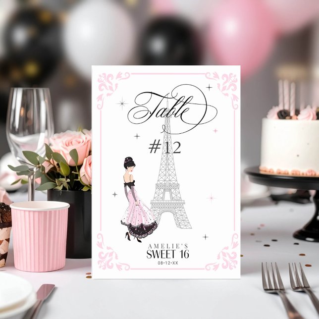 Tarjeta De Mesa Trés Moda Dulce parisino 16 ID1162 (Subido por el creador)