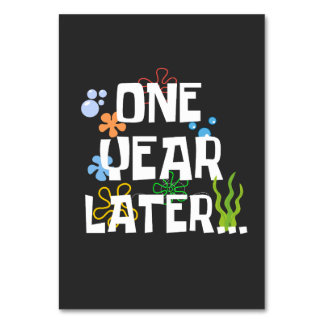 Tarjeta De Mesa Un año después, divertida Fiesta del primer cumple