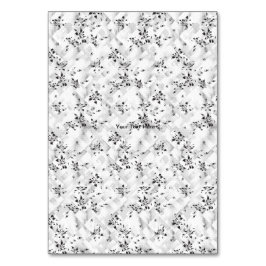 Tarjeta De Mesa Un elegante diseño en blanco y negro lleno de esti