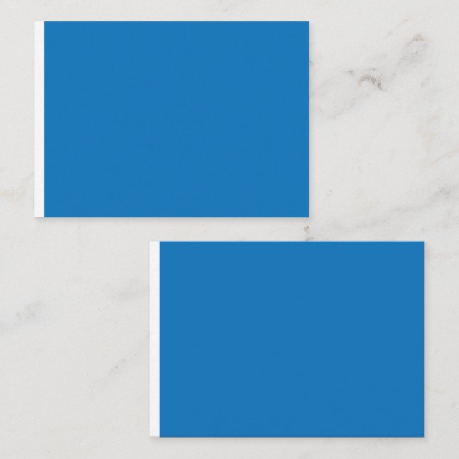 Tarjeta De Mesa un fondo azul con (Anverso / Reverso)