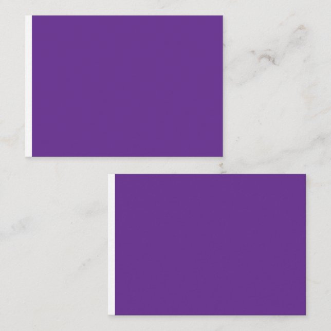Tarjeta De Mesa un fondo morado con (Anverso / Reverso)
