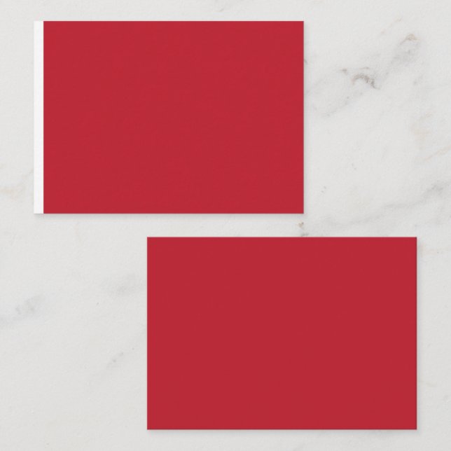 Tarjeta De Mesa un fondo rojo con (Anverso / Reverso)