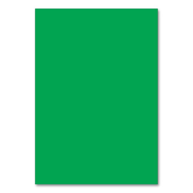 Tarjeta De Mesa un fondo verde con (Anverso)