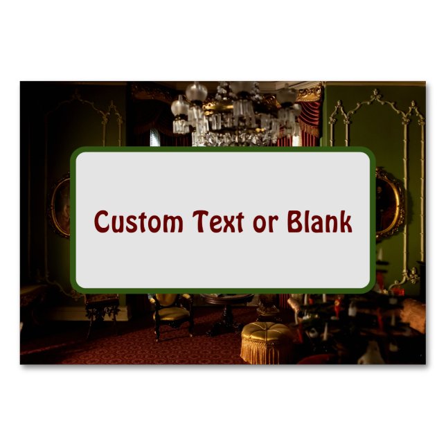 Tarjeta De Mesa Un Navidad victoriano - Tabletas de Personalizable (Anverso)