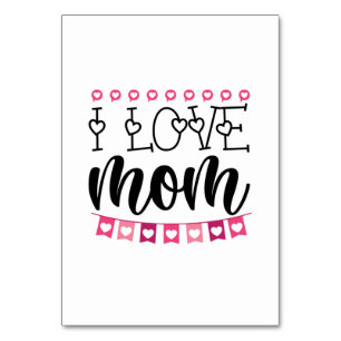 Tarjeta De Mesa Un regalo de pareja que amo a mamá