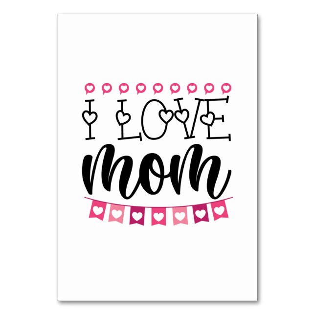 Tarjeta De Mesa Un regalo de pareja que amo a mamá (Anverso)