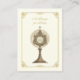 TARJETA DE MESA UNA ORACIÓN PARA LOS SACERDOTES RELIGIOSOS CATÓLIC