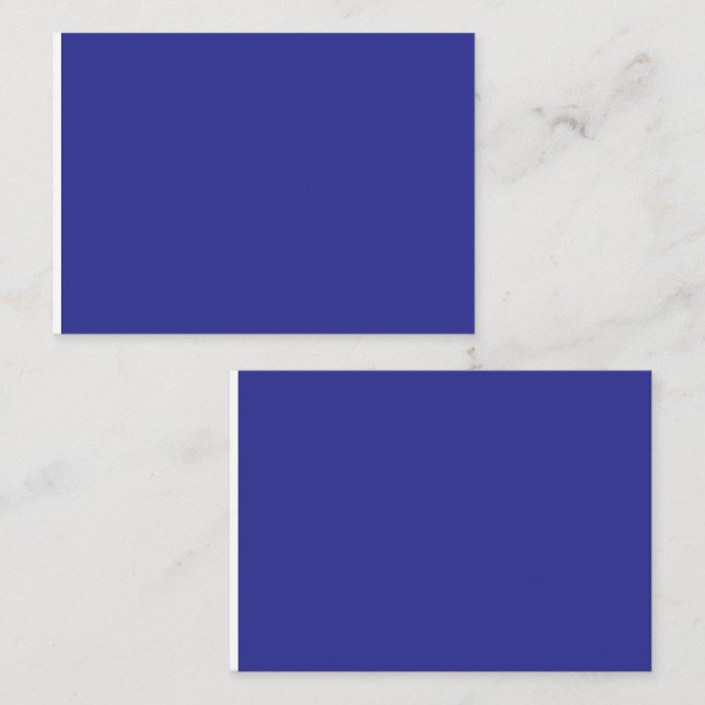 Tarjeta De Mesa una pared azul con un reloj (Anverso / Reverso)