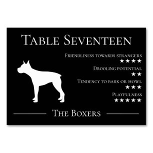 Tarjeta De Mesa Único equipo de boxeadores de raza de perro o