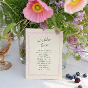 Tarjeta de Mesa Uno con Letra Caprichosa: Amor en